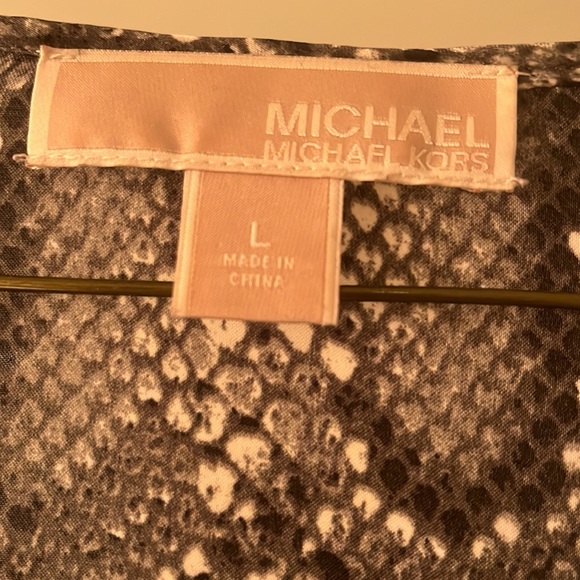 Michael Kors Snakeskin Satin Top - Picture 2 of 5